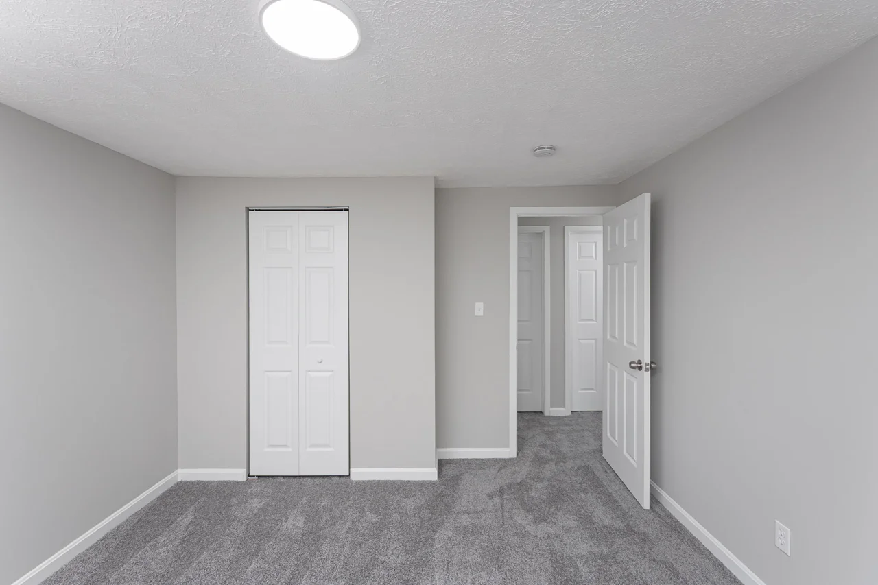 Bedroom closet and doorway